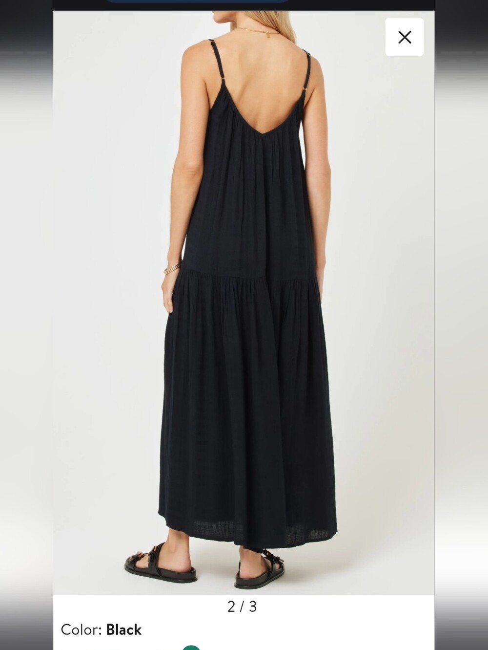 New Anthropologie Greylin Black Maxi Tassel Dress 2026 S